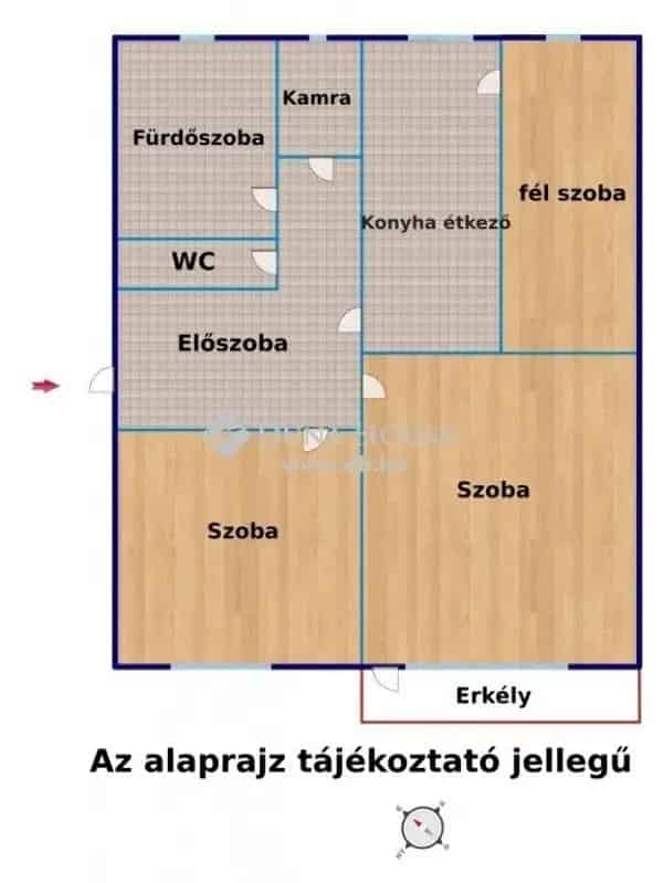 3 szobás lakás Veszprémben garázzsal eladó