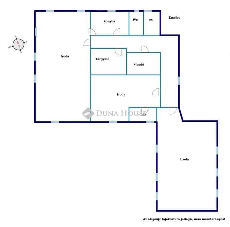 Energiahatkony felujitott 650m2-es irodaepulet elado