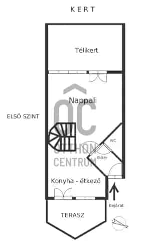 Budapest III kerületi eladó sorház 4 hálószobával és kerttel