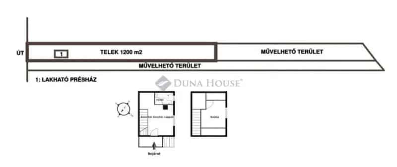 1200 m2-es zártkerti telek présházzal eladó 16 kerületben