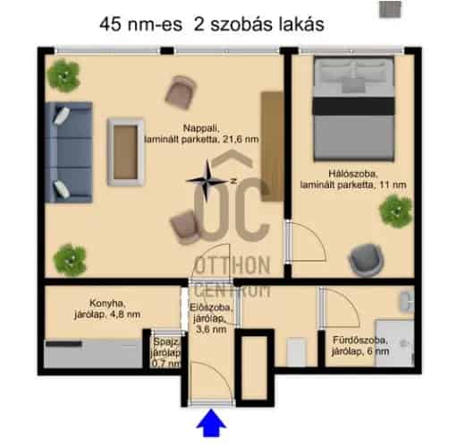 Salgótarján 2 szobás felújított lakás kiadó