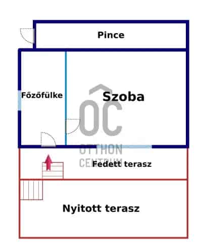 Csóri nyaraló eladó 763 m2-es telken