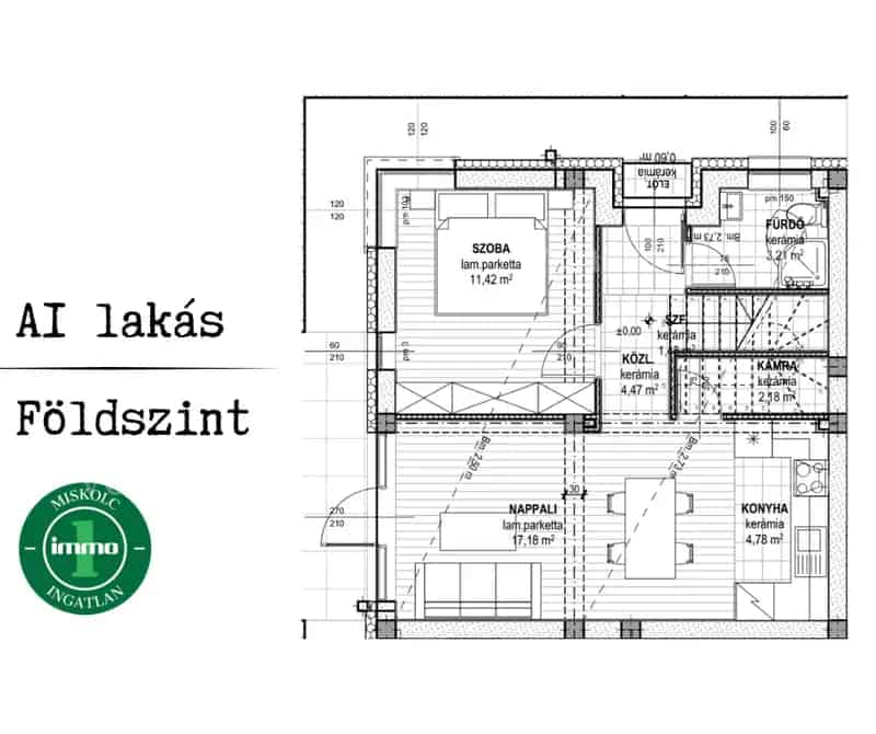 PANORÁMA LAKÓPARK - Miskolc város csendes, zöldövezeti részén új építésű lakóparkban ELADÓ 65 m² lakás! (A1)