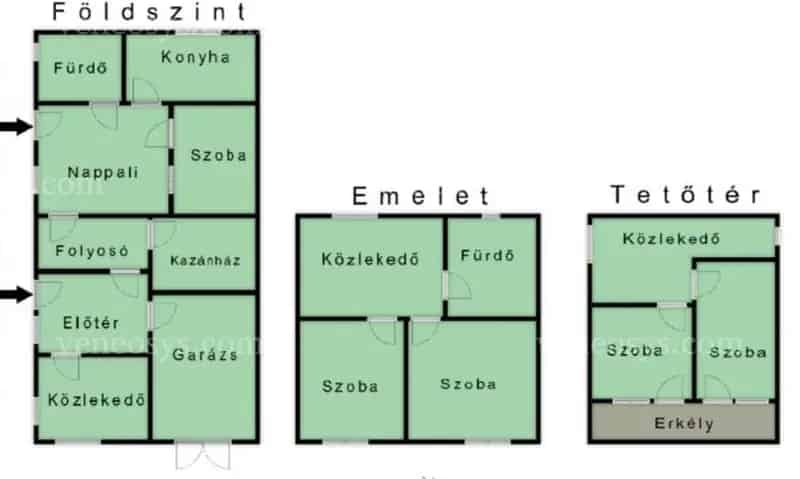 ELADÓ Ózdon egy 4 + 2 félszobás kétgenerációs családi ház!
