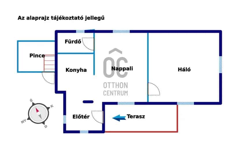 Várpalotai családi ház eladó 768nm-es telken