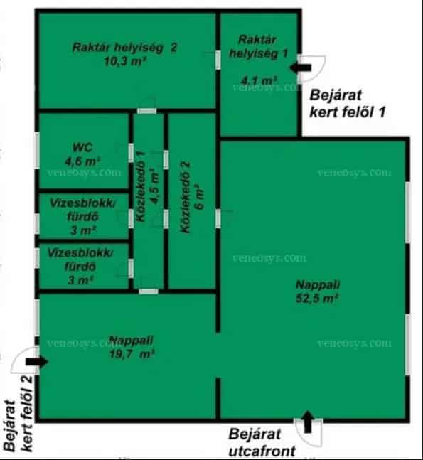 FIGYELEM, A LEHETŐSÉGEK TÁRHÁZA! Eladó vagy kiadó Miskolc Zsarnai piac mellett egy 714 m² telken elhelyezkedő, részben felújított 110 m² családi ház!