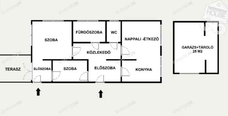 Kecskemét Belvárosi 100m2-es Családi Ház Kiadó