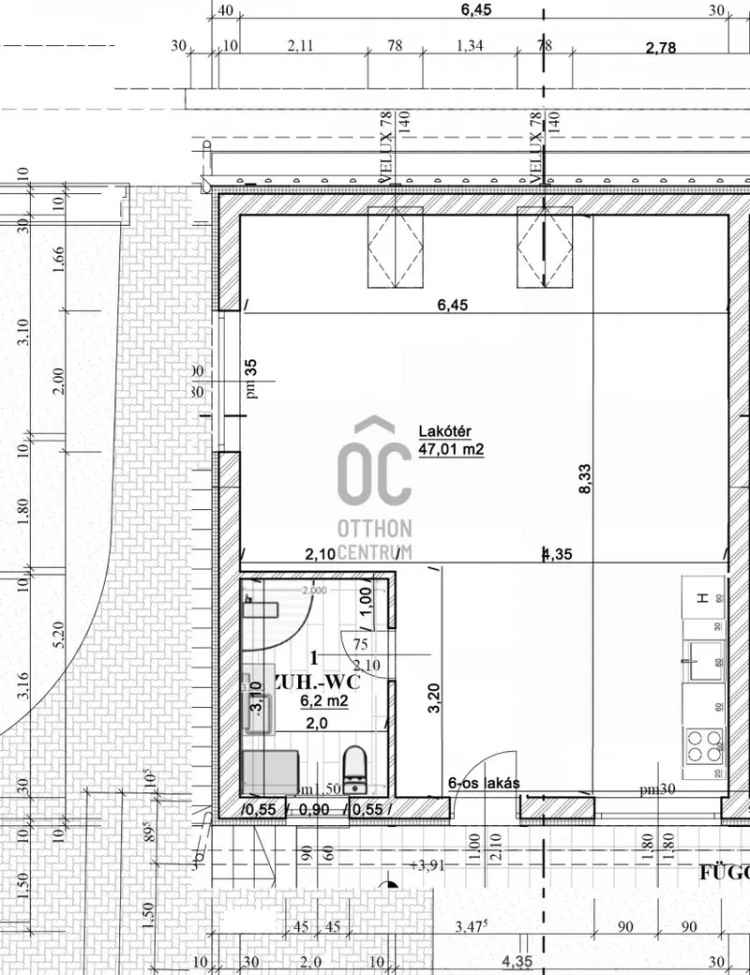 Cegléd központ - 53 nm-es új építésű lakás eladó