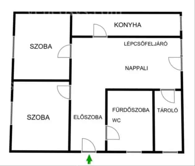 Velencén 110 m2- es családi ház, központi részen, 845 m2- es telken eladó!