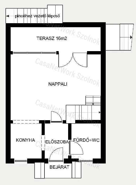 Szolnoki faház eladó Alcsiszigeten 50 m2 555 m2 telekkel