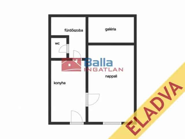 Budapest IV Kerulet 21 nm-es 1 szoba Tarshazi lakás elado