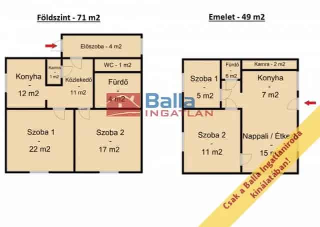 Kismaros 120nm-es 2 Generációs Családi Ház Eladó