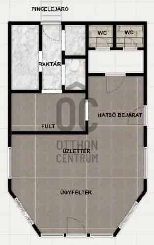 Zalaegerszegi kiadó kereskedelmi ingatlan, UZ017964