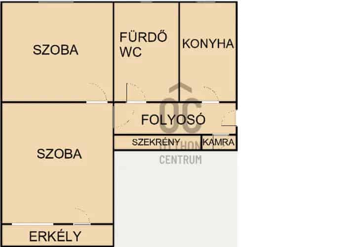 Kecskeméti eladó lakás - felújított 2 szoba