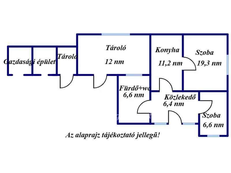 62 1 nm-es családi ház 1017 nm-es telken Karcagon