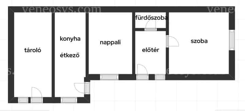 ELADÓ Forrón, csendes KÖZPONTI helyen, egy jó elosztású 2 szobás, CSALÁDI HÁZ!