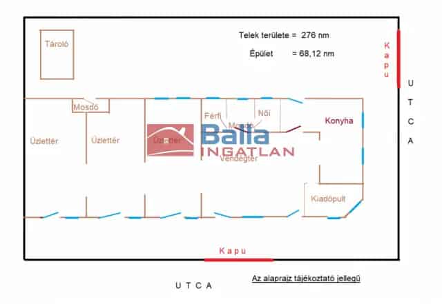 Üzlethelyiség eladó Budapest XVIII kerület Üllői út 68 nm