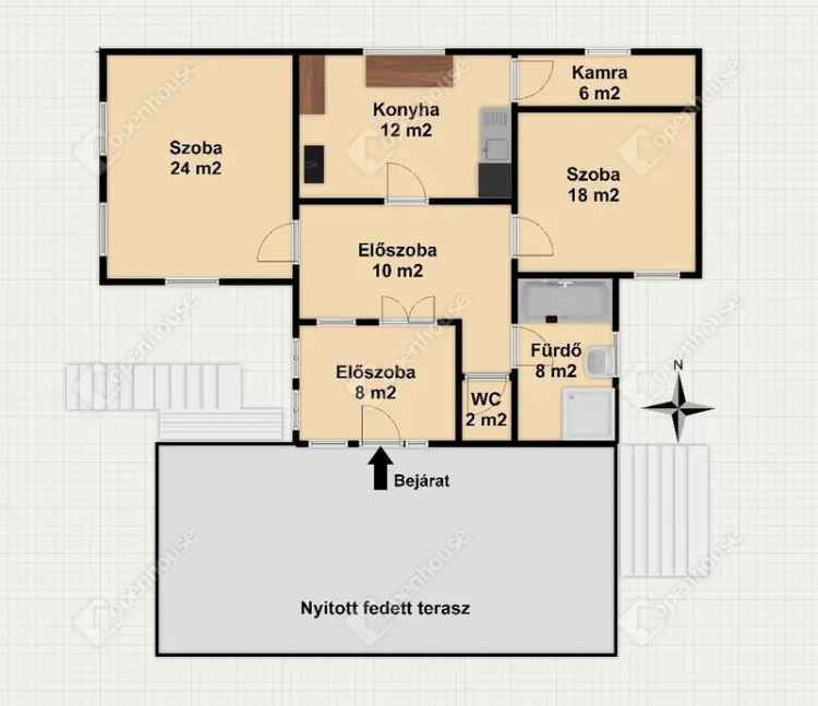 Zákányfalu 88m2-es családi ház 5210m2-es telekkel eladó