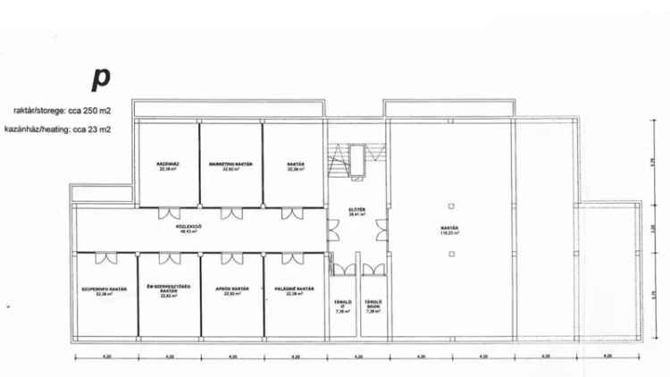 Miskolc központ Iroda Csarnok Kiadó 2591m2 644m2