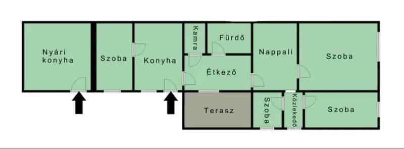 ELADÓ Erdőbénye csendes mellékutcájában egy 108 m², jól karbantartott 4 szobás családi ház!