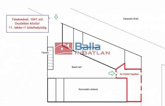 74 m2-es 2 szobás társasházi lakás eladó XVIII kerület Erzsébettelep