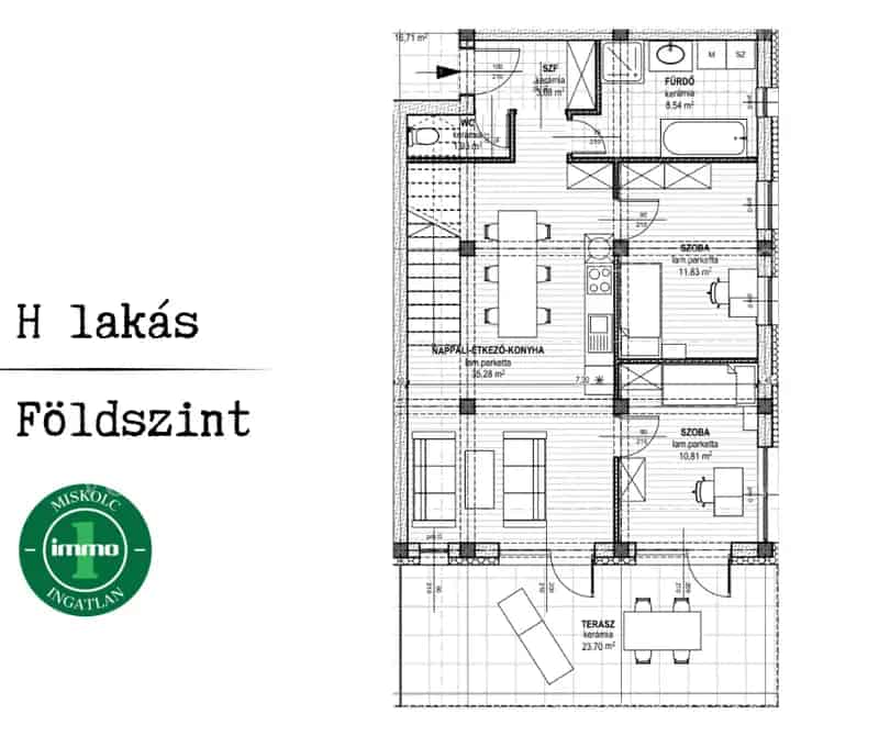 PANORÁMA LAKÓPARK - Miskolc város csendes, zöldövezeti részén új építésű lakóparkban ELADÓ 138 m² lakás! (H)