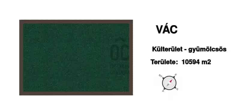 Váci eladó telek, DTK098690