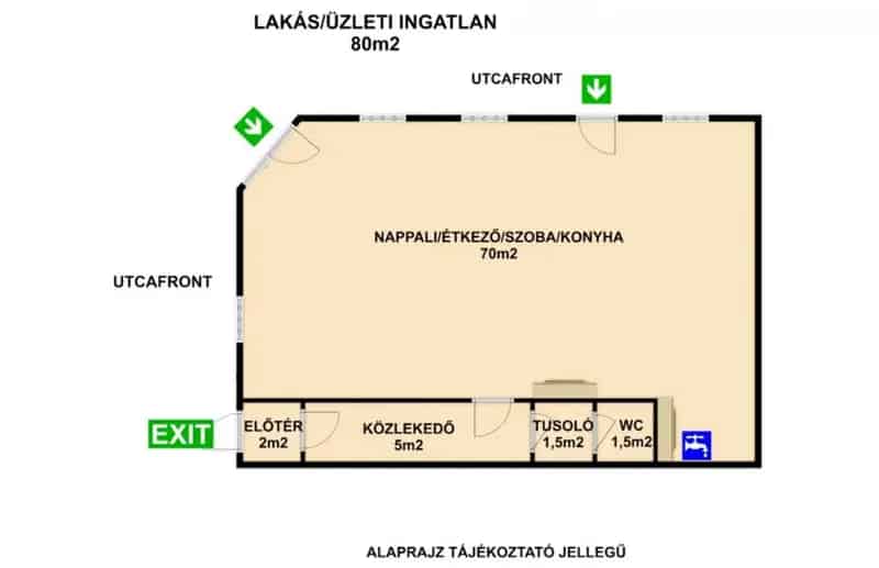80m2-es Sarki Üzlethelyiség Körösladányban Apartmanná Átalakítható