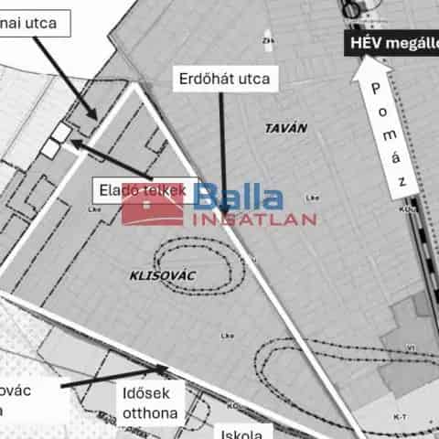 Budakalász Telek Eladó 1050 nm Kertvárosi Övezetben