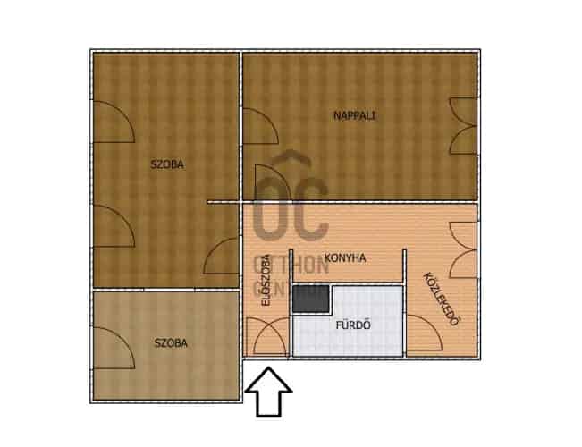 Pétfürdői eladó 3 szobás panel lakás - 60nm - tárolóval