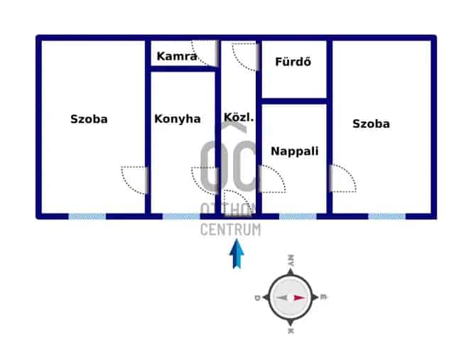 Bábolnai eladó házrész 72m2 2 szoba Kisbábolna