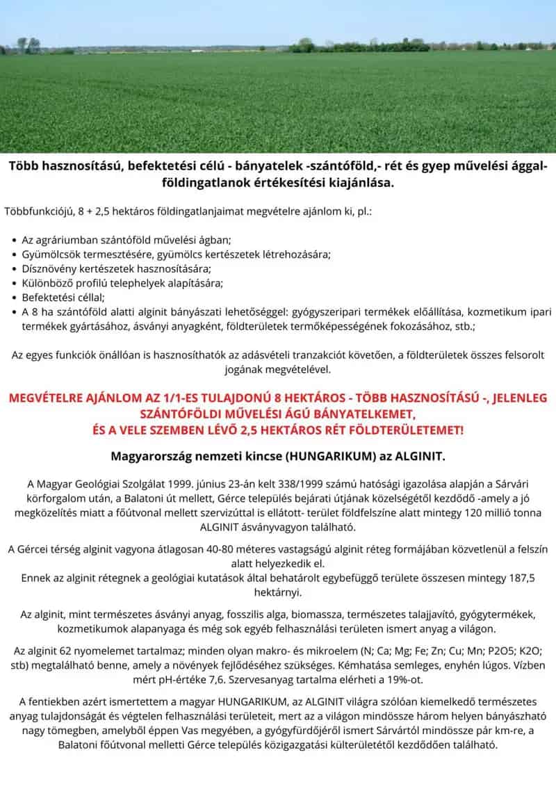 Telek Eladó , Dunántúl