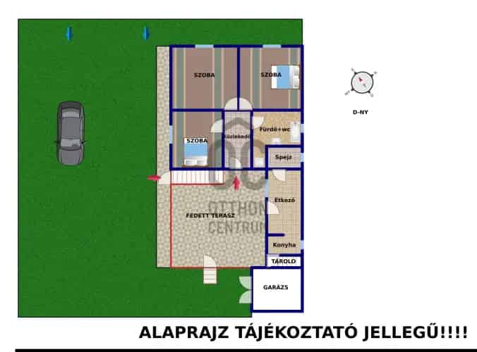 Tápiószecsői családi ház eladó - 3 szoba, garázs, fúrt kút