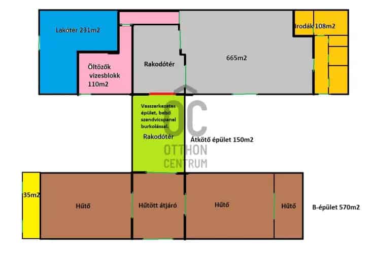 Üllői eladó kereskedelmi ingatlan 1834 nm