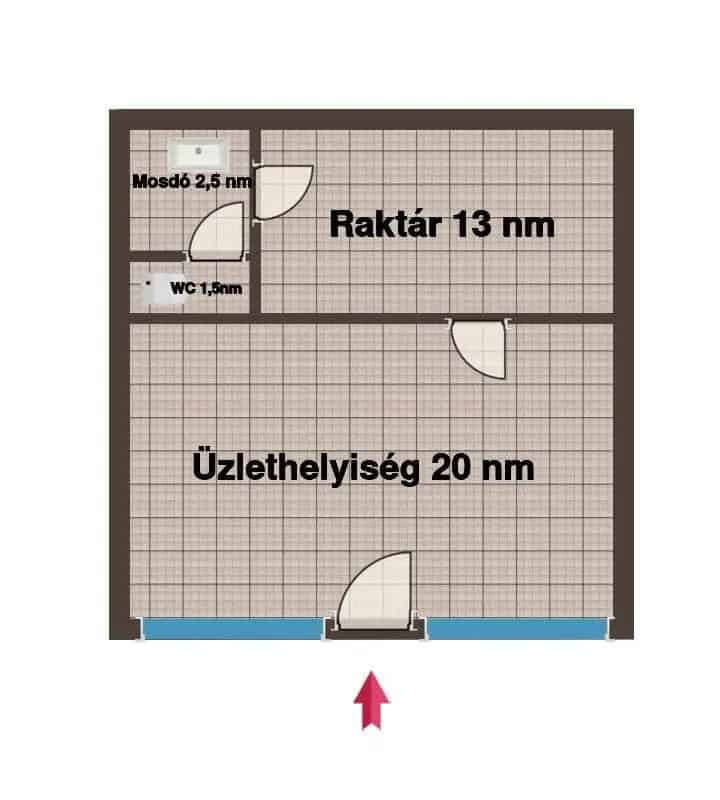 37 nm-es üzlethelyiség eladó Nyíregyházán
