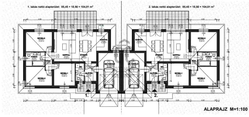 Hajdúsámsoni eladó újépítésű ikerház, U0047885