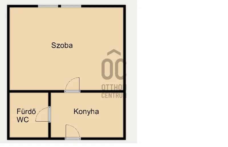 Kecskemét Hunyadiváros 28 nm-es 1 szobás lakás eladó