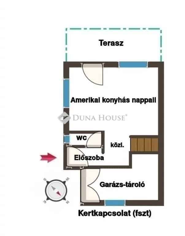 122 nm-es Sorházi Ház Eladó Gondozott Kerttel Garázzsal