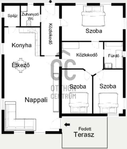 Debrecen Epreskert 3 szobás ikerház eladó