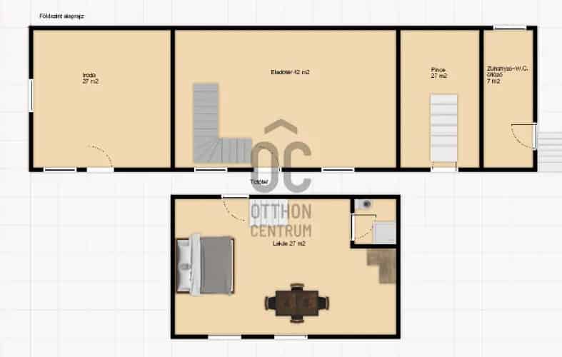 Örkényi eladó kereskedelmi ingatlan, UZ018011