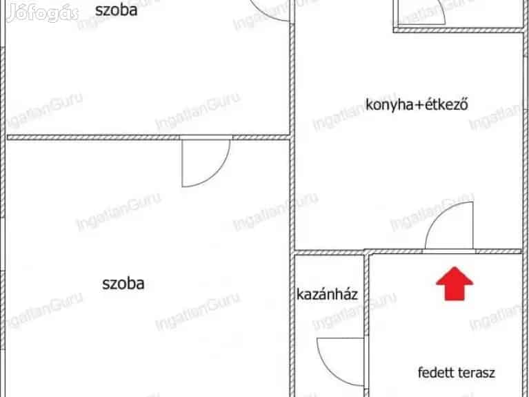 52 nm-es Tanya Kecskemét Ballószögön eladó