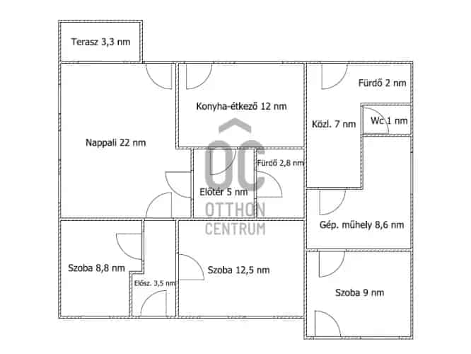 Erdőkertesi családi ház eladó 95nm 619nm telken
