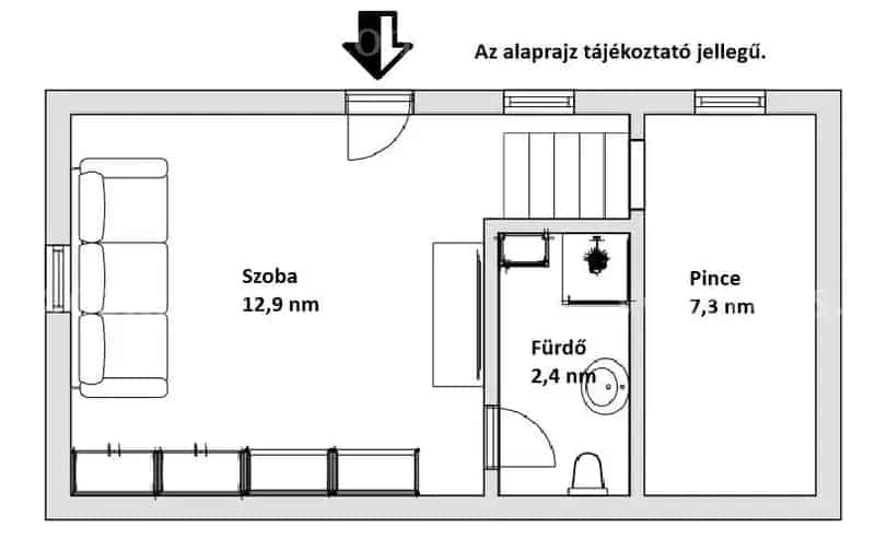 A nyugalom szigetén egy kis családi házikó.