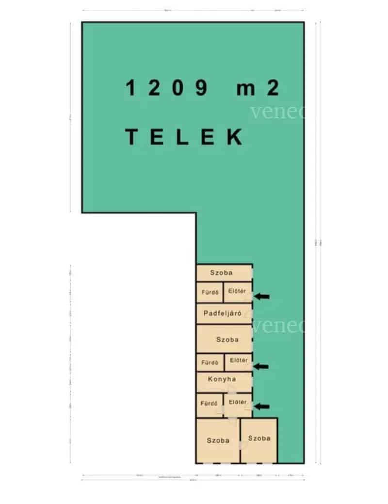 Kivételes lehetőség Miskolc Vörösmarty úton, 1209 m² TELEK 130 m² felújítandó házzal ELADÓ!