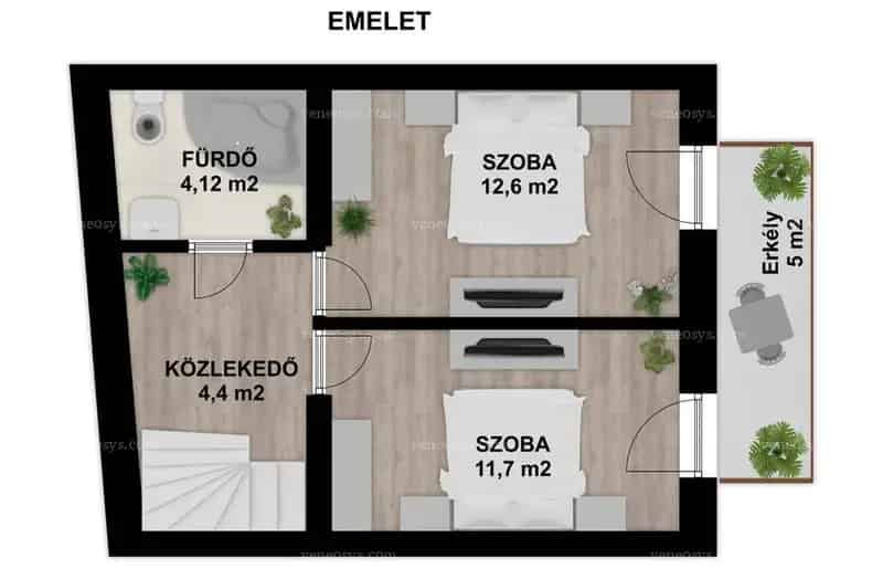 ÚJÉPÍTÉSŰ, KERTKAPCSOLATOS TÉGLALAKÁS SZEKSZÁRD BELVÁROSÁBAN!