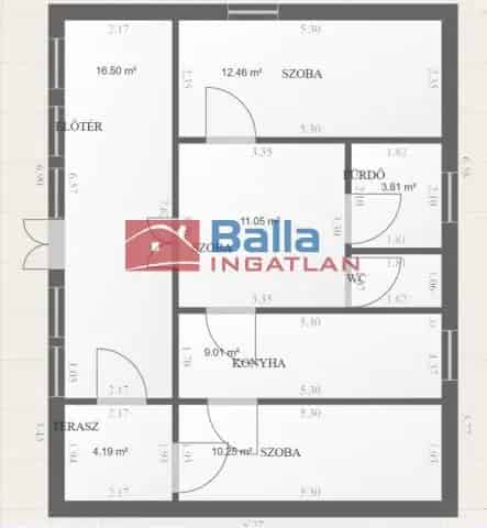 Lepsényi családi ház eladó 75nm 3 szoba felújítandó