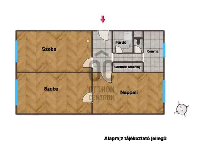 Budaörsi eladó 3 szobás panel lakás garázzsal