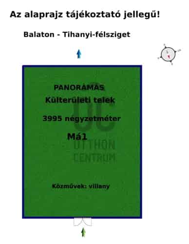 Balatonfüredi eladó telek, DTK079392